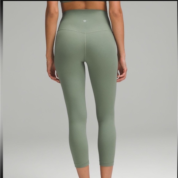 LULULEMON NWT Align™ High-Rise 25" leggings. Size 14. Green eucalyptus l. - Picture 6 of 7